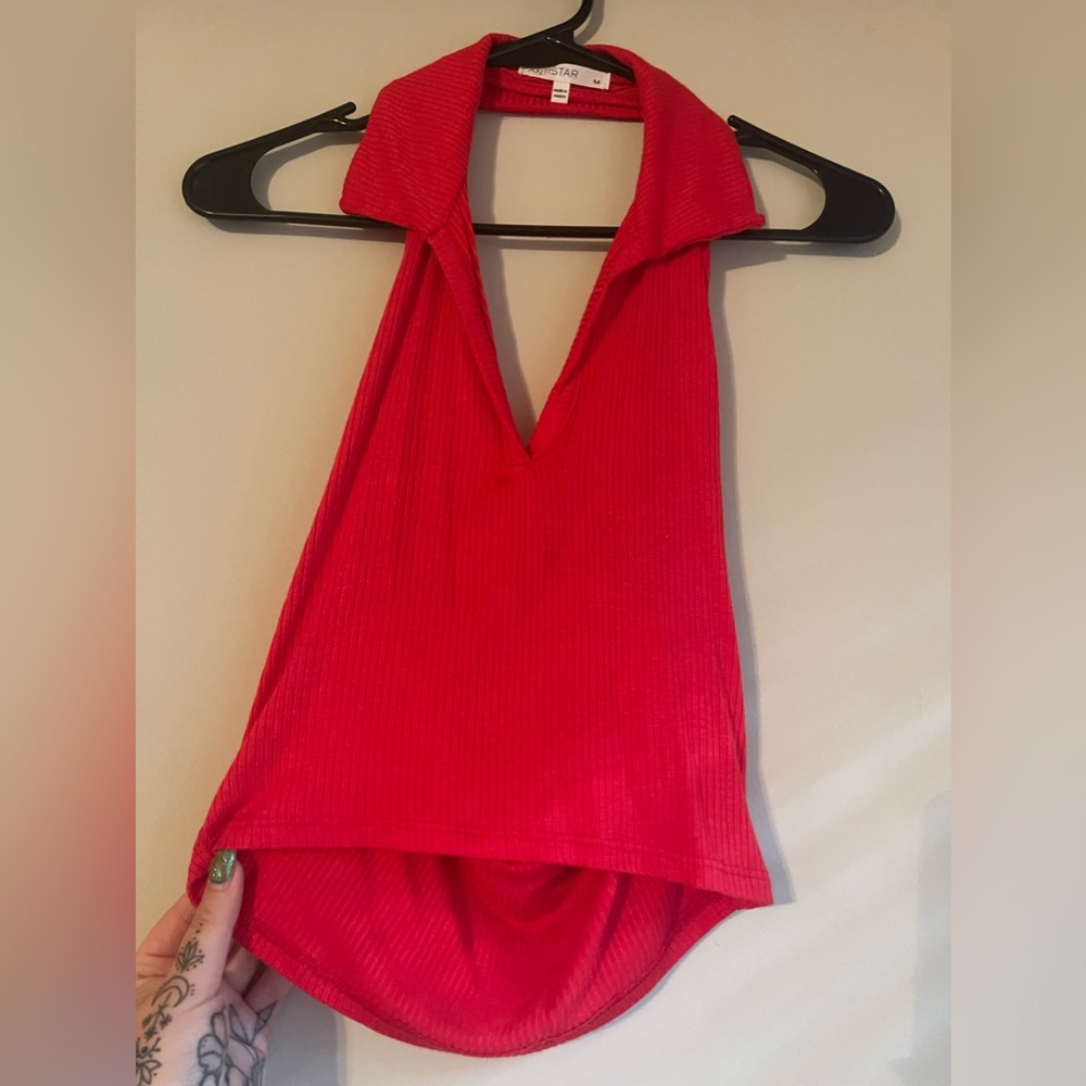 Anistar red crop top